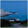 slides/Full Moon rising.jpg coast guard cottages east sussex coastal coast blue sky winter seaside snow cold bitter panoramic cliffs white lighthouse seven sisters country park cuckmere haven river beach moon rise reflection Full Moon rising